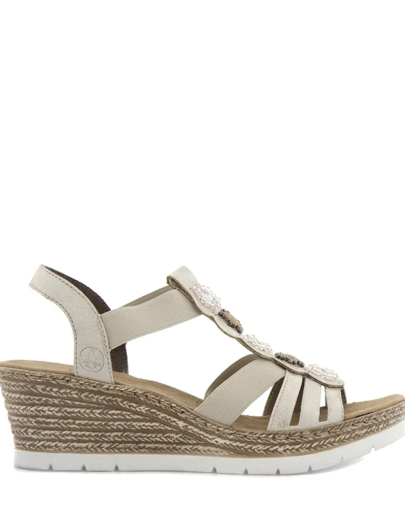 Rieker Beige Sandalett