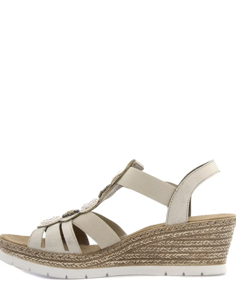 Rieker Beige Sandalett