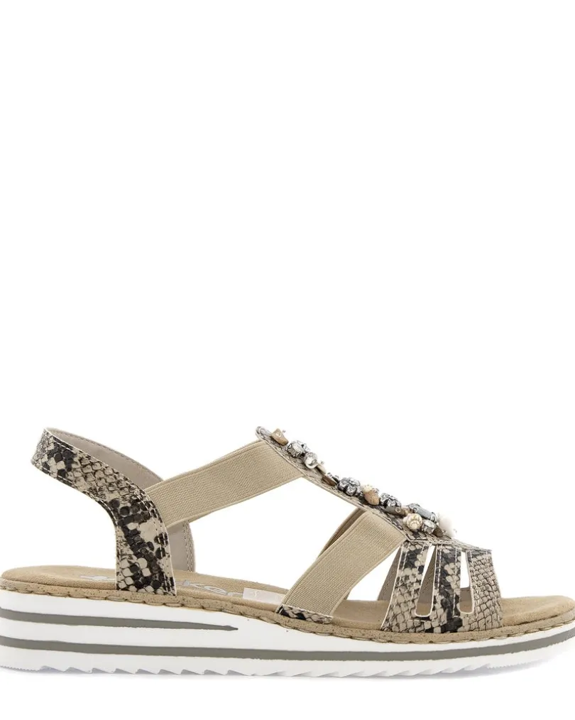 Rieker Beige Sandalett