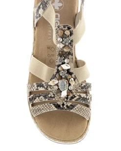 Rieker Beige Sandalett