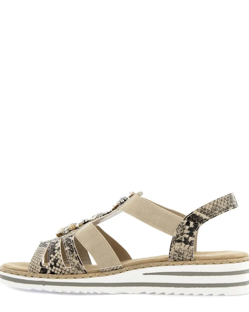 Rieker Beige Sandalett