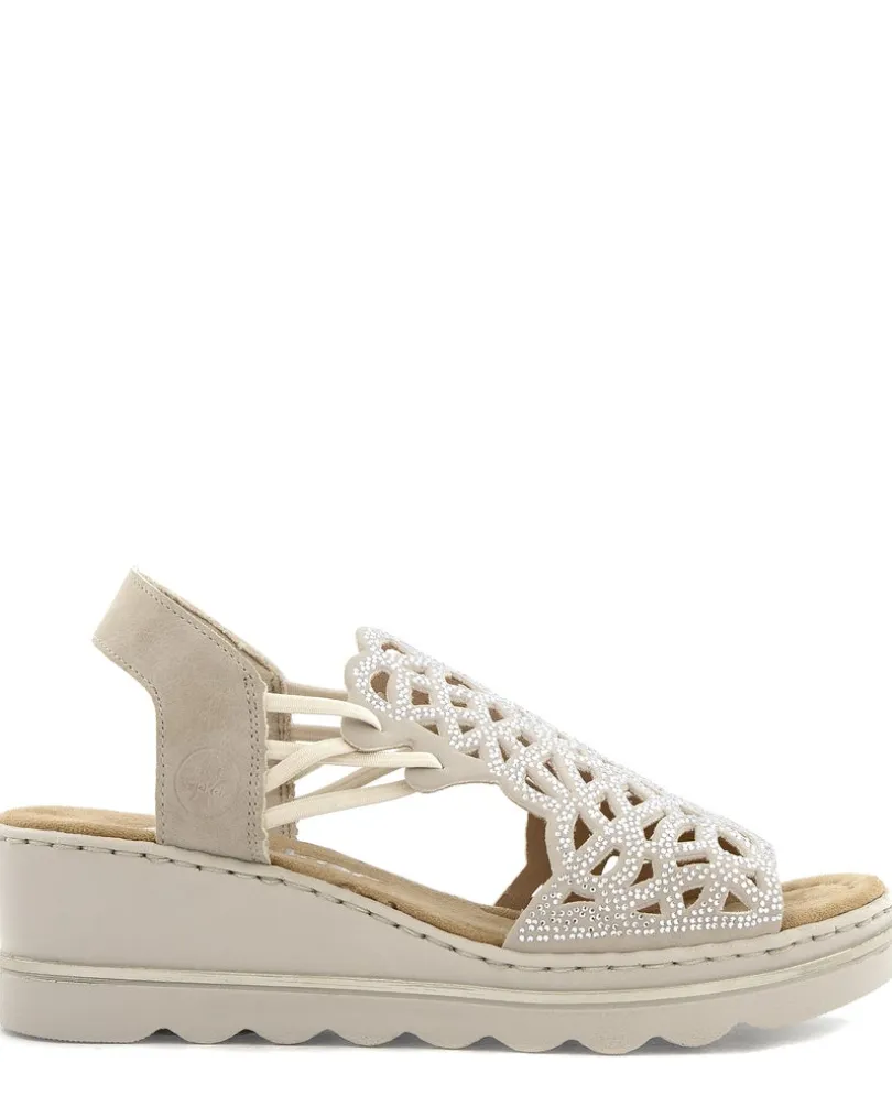 Rieker Beige Sandalett