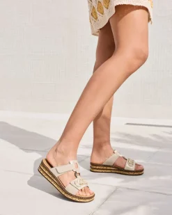 Rieker Beige Slip-In