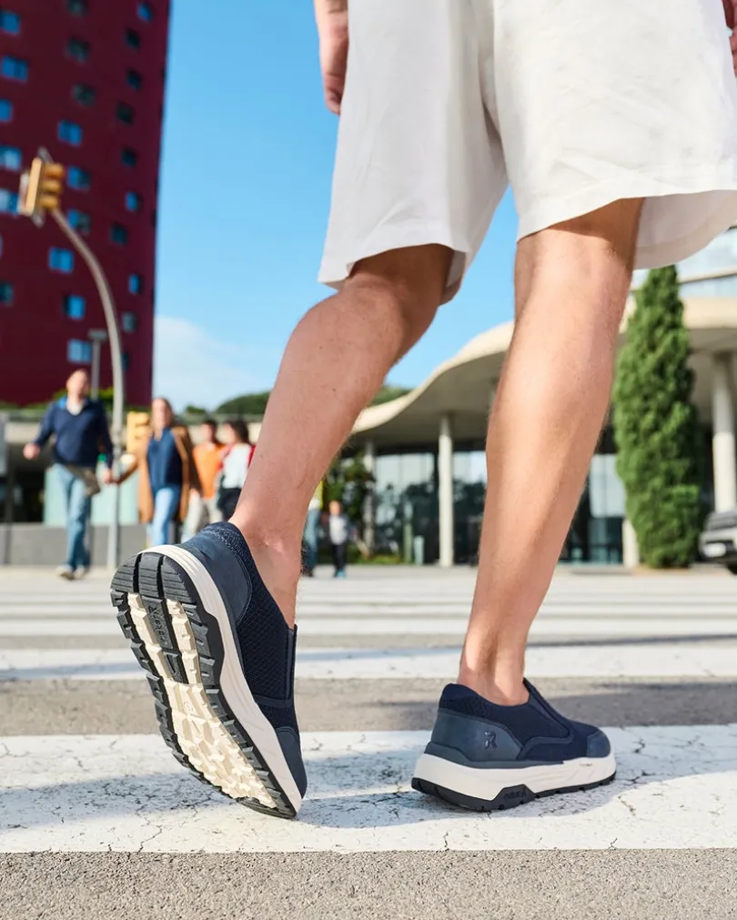 Rieker Blå Promenadsko