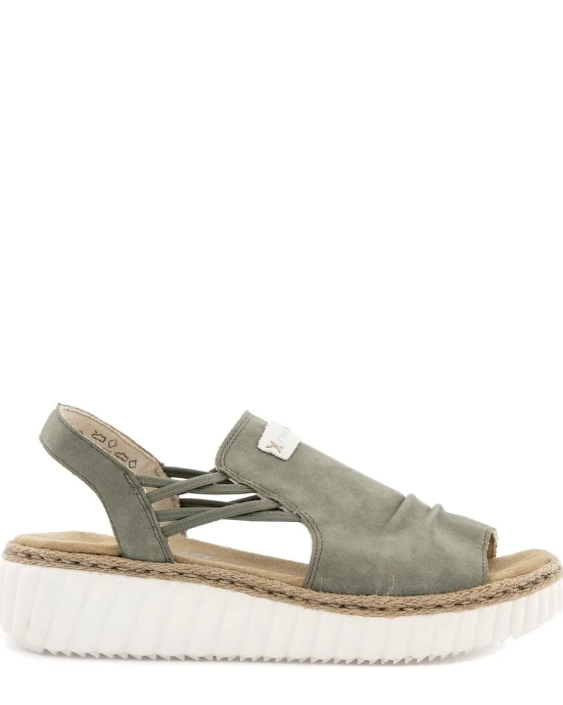 Rieker Grön Sandal