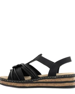 Rieker Svart Sandalett